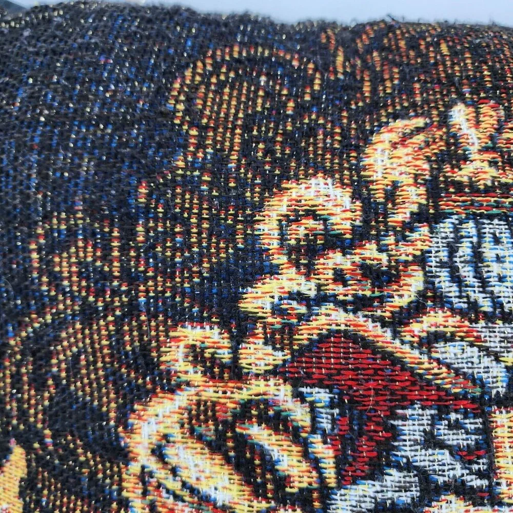 VTG x2 Harry Potter Hogwarts Crest/Marauder's‎ Map Woven Tapestry Throw Pillows